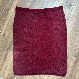 Eileen Fisher Merino Wool Pencil Skirt, Stretch, Sweater Wool Blend, Marbled, Sm